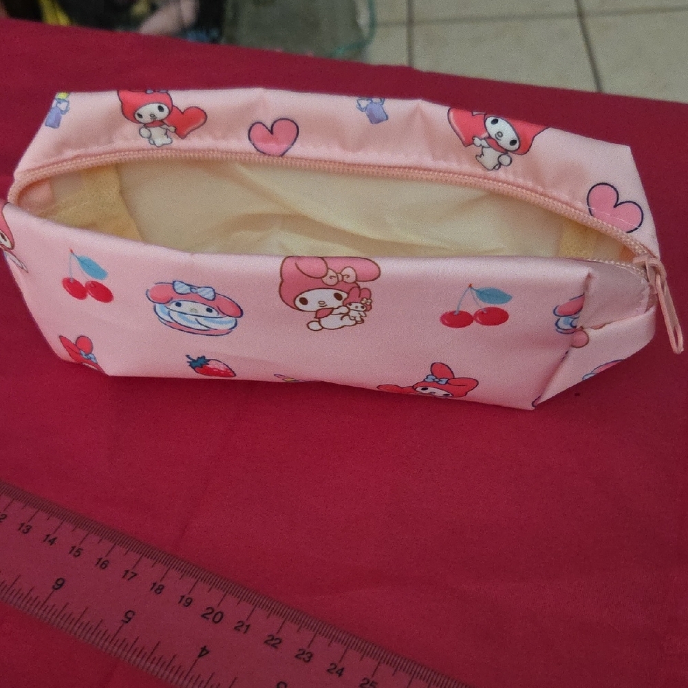 Hello Kitty Pink Character Print Pencil Case